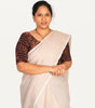 KALAMKARI ROUND NECK 10 INCH HANDS STRECHBLE BLOUSE