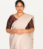 KALAMKARI ROUND NECK 10 INCH HANDS STRECHBLE BLOUSE