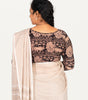 KALAMKARI BOAT NECK OPEN 3/4  HAND'S STREACHBLE  BLOUSE