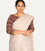 KALAMKARI BOAT NECK OPEN 3/4  HAND'S STREACHBLE  BLOUSE