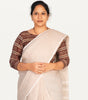 KALAMKARI BOAT NECK OPEN 3/4  HAND'S STREACHBLE  BLOUSE