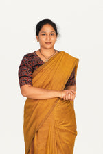 KALAMKARI V NECK 10 INCH HAND  STRECHBLE BLOUSE
