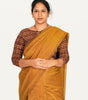 KALAMKARI BOAT NECK OPEN 3/4  HAND'S STREACHBLE  BLOUSE