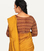 KALAMKARI BOAT NECK OPEN 3/4  HAND'S STREACHBLE  BLOUSE