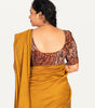KALAMKARI BUTTA  ROUND NECK 10 INCH HANDS STRECHBLE BLOUSE