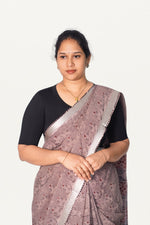 V NECK 10 INCH HAND  STRECHBLE BLOUSE