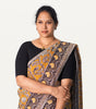 BOAT NECK OPEN 10 HAND'S STREACHBLE  BLOUSE