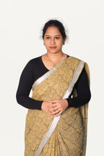 V NECK FULL HAND  STRECHBLE BLOUSE