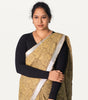 V NECK FULL HAND  STRECHBLE BLOUSE