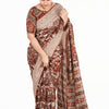 kalamkari Uppada Silk Missing Thread Saree - Manav Kalamkari